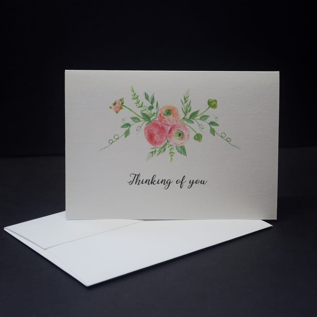 Thinking of You, Pink Trio, Folded Greeting Cards, Set of 10 ...