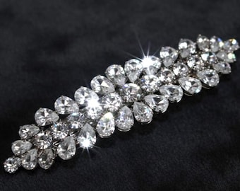 Swarovski Crystal Bridal Hair Barrette | Wedding Hair Accessory