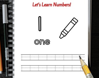 Number Tracing Worksheets for kids to learn about and practice writing numbers from one to ten!