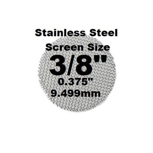 100 plus Count 3/8&quot; Stainless Steel Pipe Screens - PipescreenZ Brand - Highest Quality - Lowest Pricing