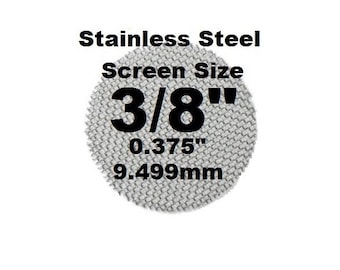 100 plus Count 3/8" Stainless Steel Pipe Screens - PipescreenZ Brand - Highest Quality - Lowest Pricing