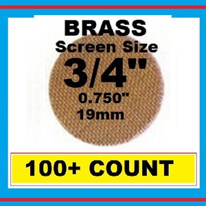 100 plus Count 3/4&quot; Brass Pipe Screens - PipescreenZ Brand - Highest Quality - Lowest Pricing
