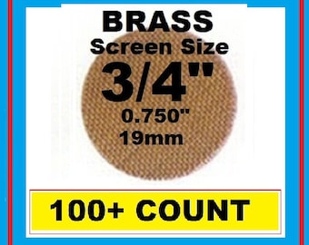100 plus Count 3/4" Brass Pipe Screens - PipescreenZ Brand - Highest Quality - Lowest Pricing