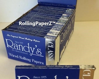 Randy's 1 1 /4 size wired Rolling Papers - Full Box