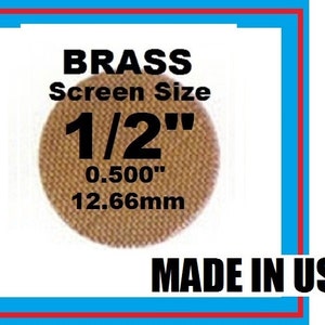 100 plus Count 1/2&quot; Brass Pipe Screens - PipescreenZ Brand - Highest Quality - Lowest Pricing