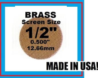 100 plus Count 1/2" Brass Pipe Screens - PipescreenZ Brand - Highest Quality - Lowest Pricing
