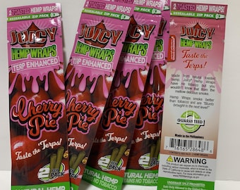 Juicy Brand - CHERRY PIE TERPS Genuine Herbal Wraps 5 Packs/2 Each/10 total
