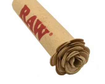 Raw Rolling Papers Pre Rolled ROSE Tip - Limited Edition - Artfully Handcrafted
