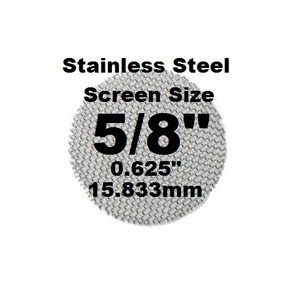 1000 plus Count 5/8&quot; Stainless Steel Pipe Screens - PipescreenZ Brand - Highest Quality - Lowest Pricing