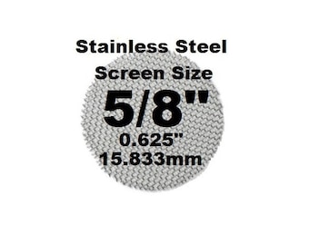 100 plus Count 5/8" Stainless Steel Pipe Screens - PipescreenZ Brand - Highest Quality - Lowest Pricing