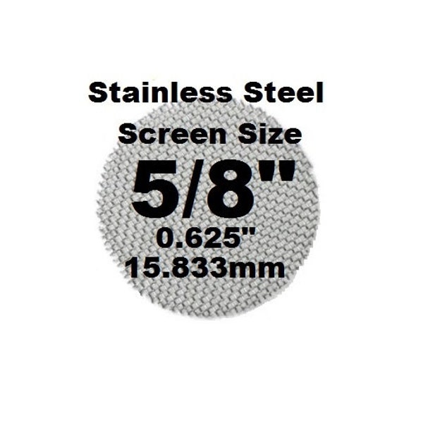 100 plus Count 5/8" Stainless Steel Pipe Screens - PipescreenZ Brand - Highest Quality - Lowest Pricing