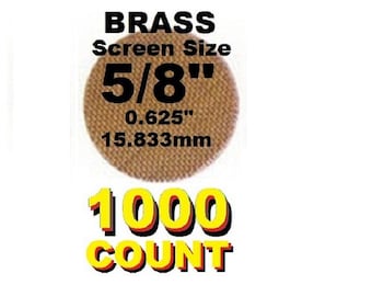 1,000 plus Count 5/8" Brass Pipe Screens - PipescreenZ Brand - Highest Quality - Lowest Pricing