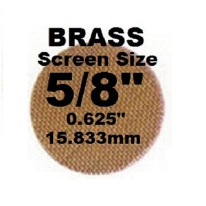 100 plus Count 5/8&quot; Brass Pipe Screens - PipescreenZ Brand - Highest Quality - Lowest Pricing