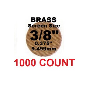 1,000 plus Count 3/8&quot; Brass Pipe Screens - PipescreenZ Brand - Highest Quality - Lowest Pricing