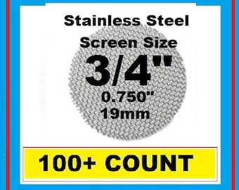 100 plus Count 3/4" Stainless Steel Pipe Screens - PipescreenZ Brand - Highest Quality - Lowest Pricing