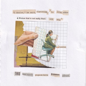 Tauben Loch Drucker - Collage Print