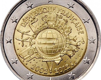 2 ユーロ硬貨フランス共和国 2002 - 2012 - Etsy 日本