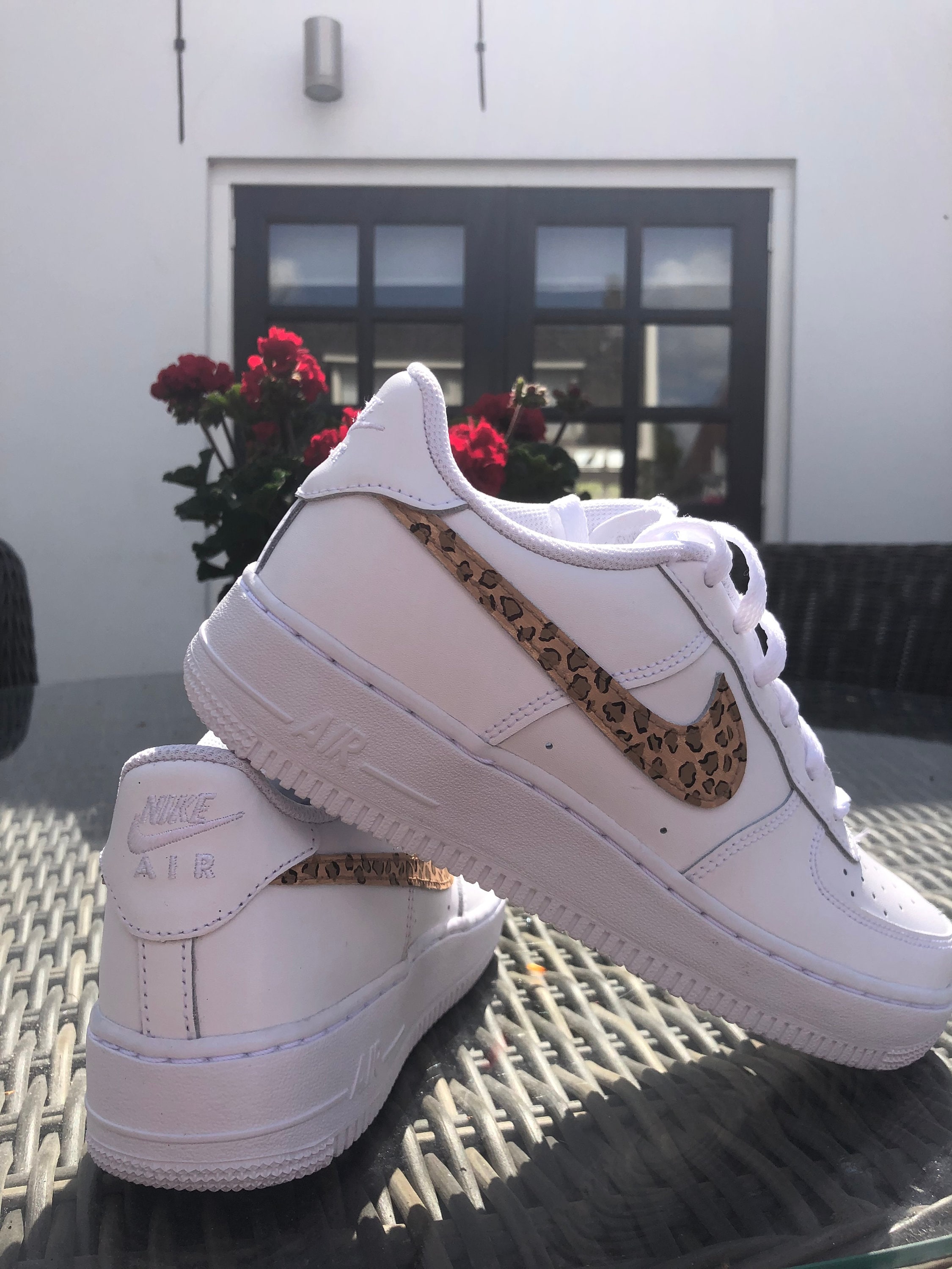 nike airforce leopard print