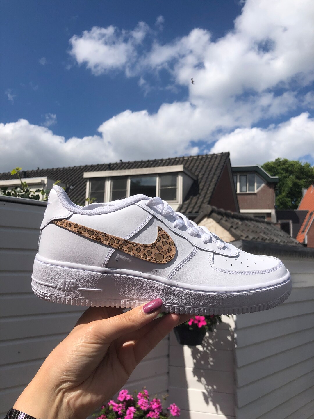 nike airforce leopard print