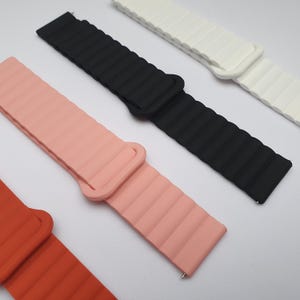 Adjustable Silicone Loop Band for Samsung Galaxy Watch 4/5/6/5 Pro/6 Classic/Gear S3/Active 2; Huawei GT 2e 3 4