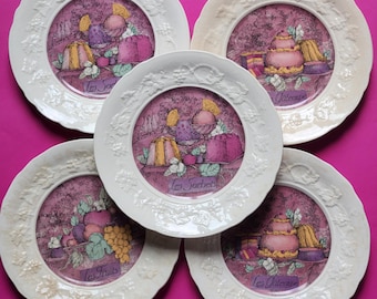 フランス Gien デザート 小皿 Paris) c'est サ・セ・パリ(Ca Amazon｜ジアン(GIEN) デザートプレート ４枚セット 絵皿 ジアン 食器