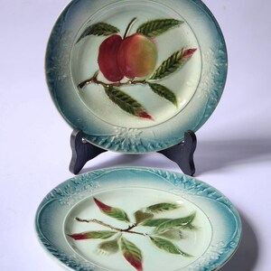 Set De 8 Assiettes Anciennes En Faïence XIXe Siècle - Décor Trèfle - Dînette Miniature