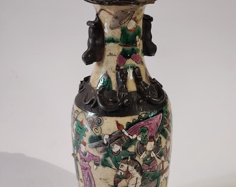 Jarrón Nanking chino antiguo
