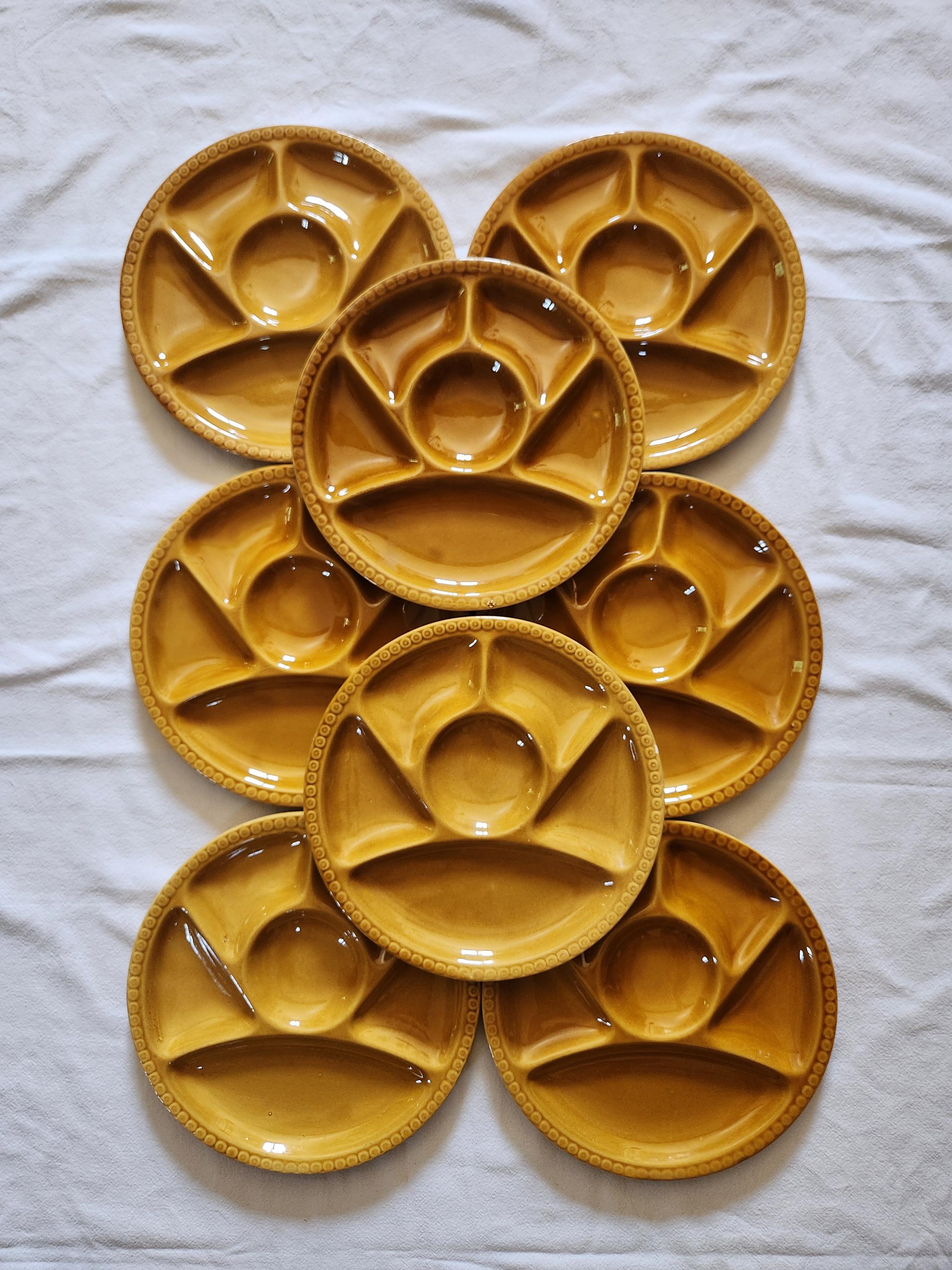 Gien fondue plates - Etsy 日本