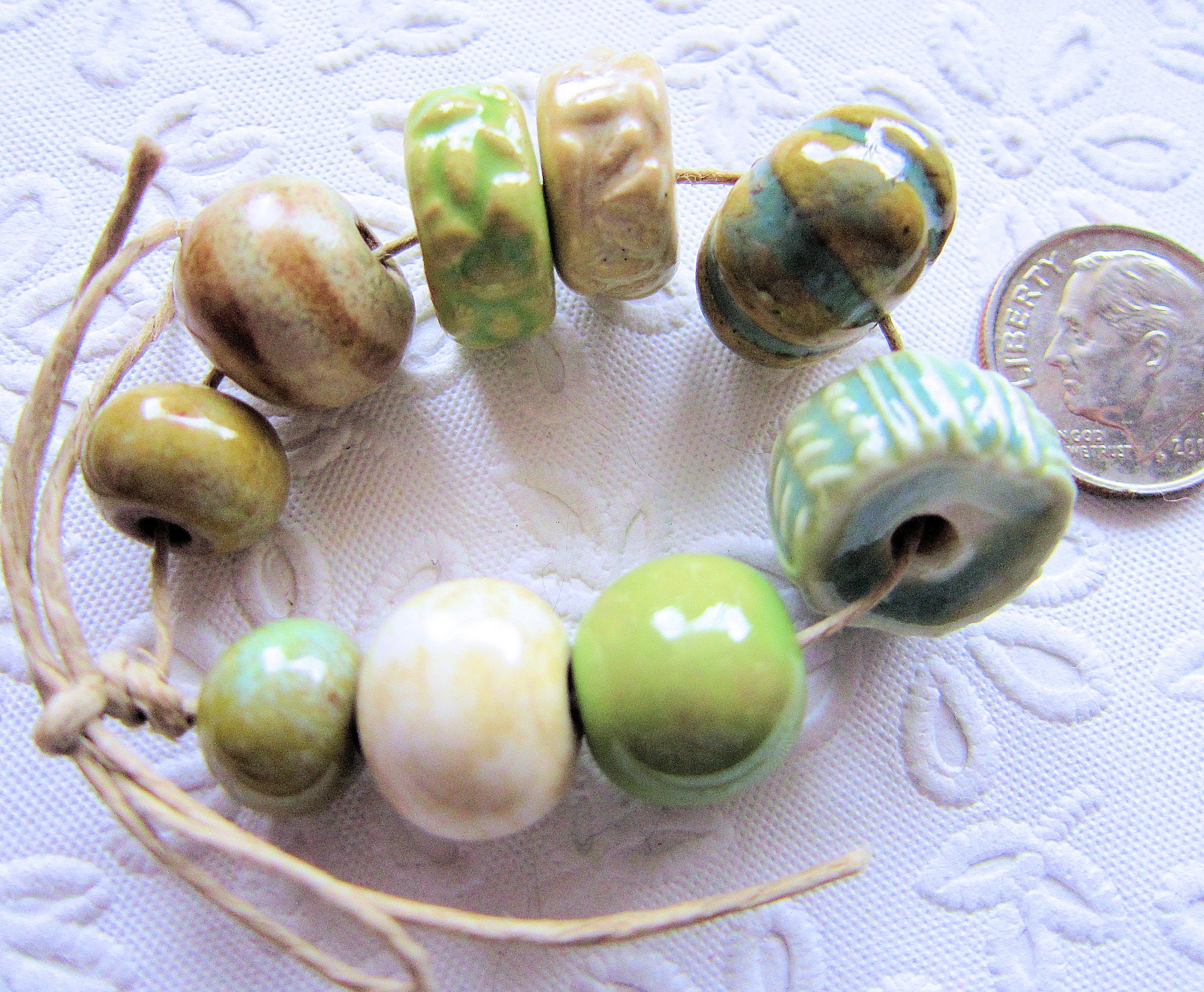 Flat Round Eco-Friendly Handmade Polymer Clay Beads, Disc Heishi Beads for  Hawaiian Earring Bracelet Necklace Jewelry Making, Dark Green, 6x1mm, Hole