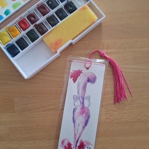 Segnalibro acquarello super bello.plastificato