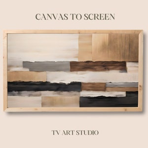 Frame TV Art - Abstract Artwork in Neutral Tones - TV art for Samsung Frame Tv - 4K TV Wallpaper - Digital Download