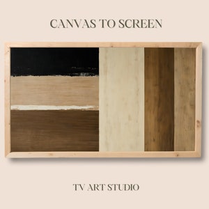 Frame TV Art - Abstract Artwork in Neutral Tones - TV art for Samsung Frame Tv - 4K TV Wallpaper - Digital Download