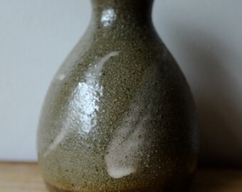 Wood Fired/ Salt Glazed Pottery Bud Vase