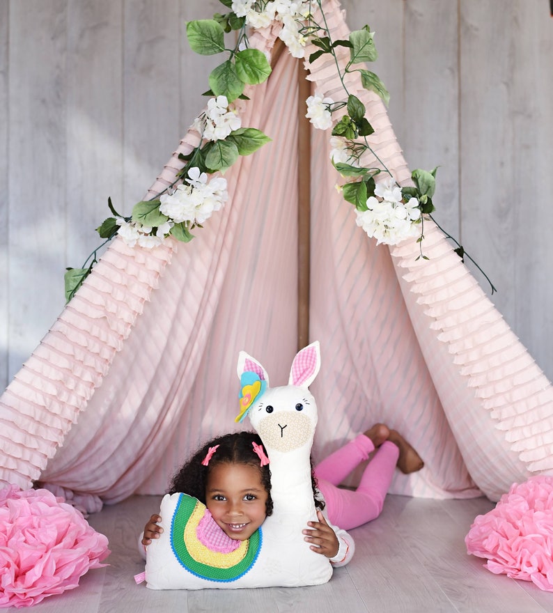 Llama Stuffed Animal  Stuffed Llama   Llama Gift  Stuffed image 1