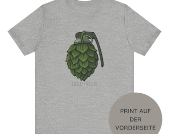 Bier Shirt, Hopfen, "BEER OR DIE", Geburtstagsgeschenk, Geschenk für ihn, Hopfen Shirt, Bierliebhaber, Art, personalisiert, Wanderer