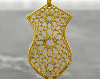Islamic Silver Necklace for Women Nalain Sharif Arabic Jewelry Eid Gift