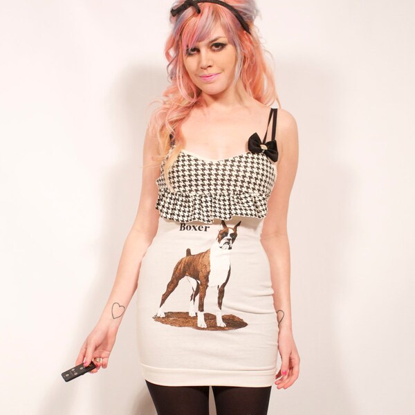 Dog and Ruffle Tank Dress
