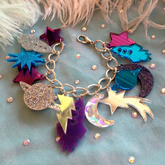 Charm bracelet etsy sale