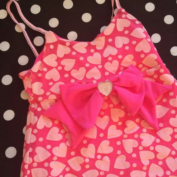hot pink heart dress Long Sleeve Embellished Heart Cut Out Maxi Dress Hot Pink