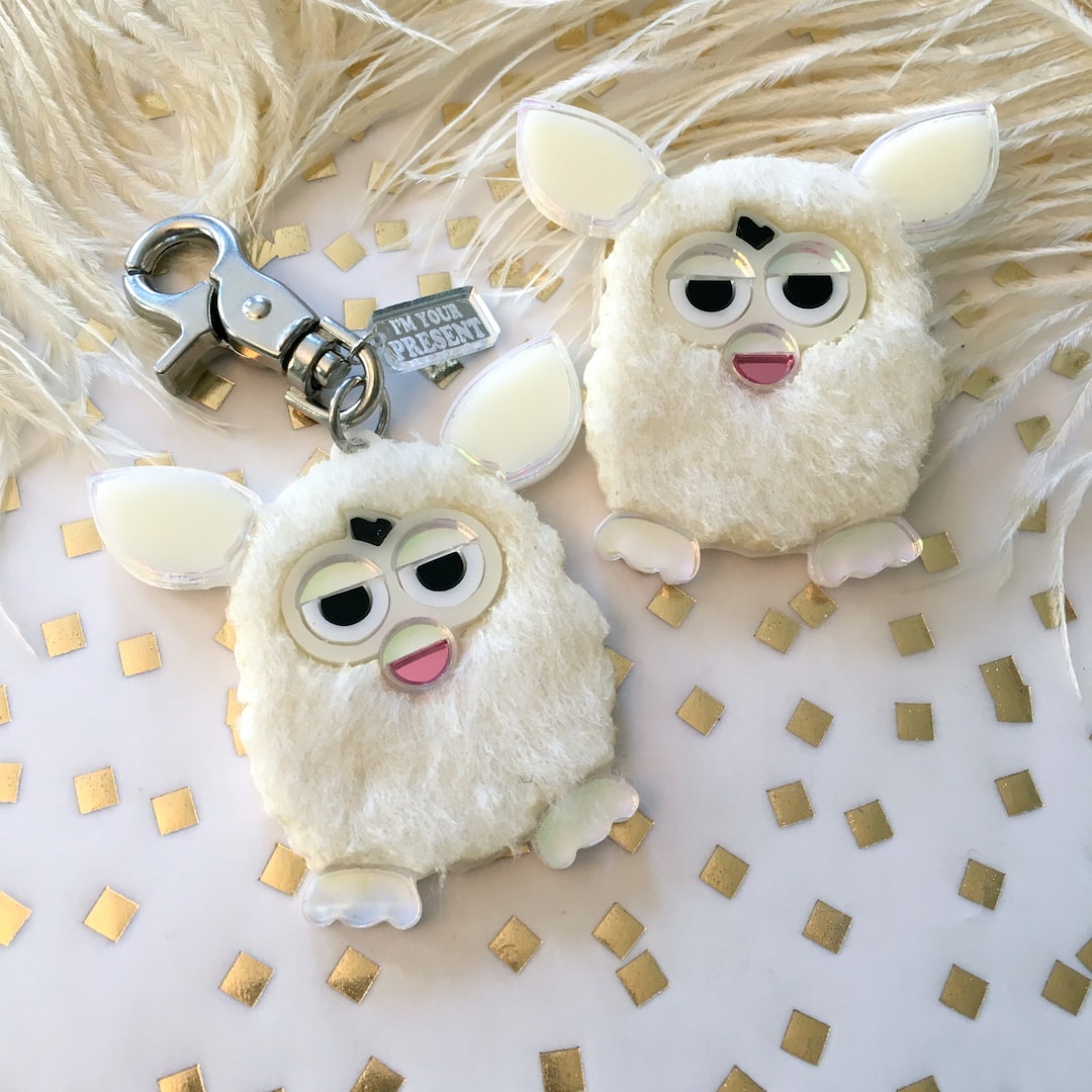 Furry Furby Acrylic Laser Cut Acrylic Keychain or Pin Etsy Australia