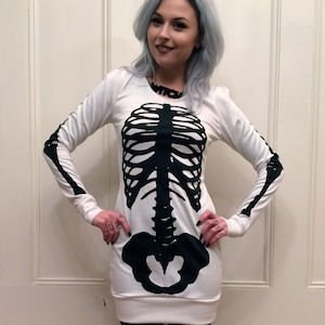 Skeleton Sweater Dress Long - Etsy