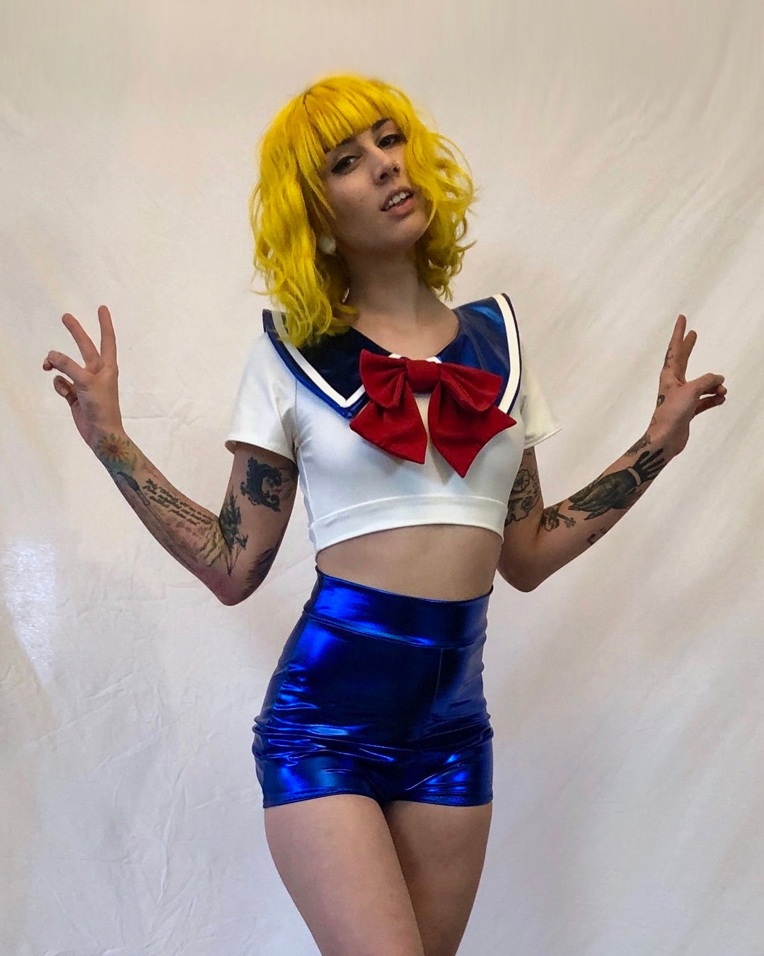 Sailor Moon, Halloween Costume, Handmade Two Piece Playsuit MADE TO ORDER - Etsy