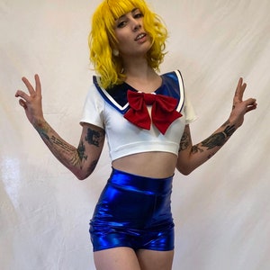Sailor Moon, Halloween Costume, Handmade Two Piece Playsuit MADE TO ORDER