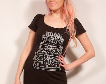 Black Cake Dress MADE TO ORDER
