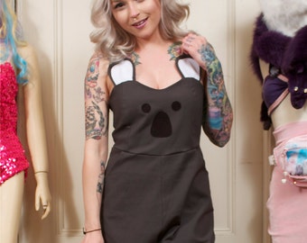 Grey Koala Playsuit MADE TO ORDER