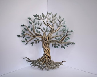 Cuadro Árbol De La Vida Tallado En Madera HDF – Decoración Pared Moderna, 40 Cm, Fácil De Colgar
