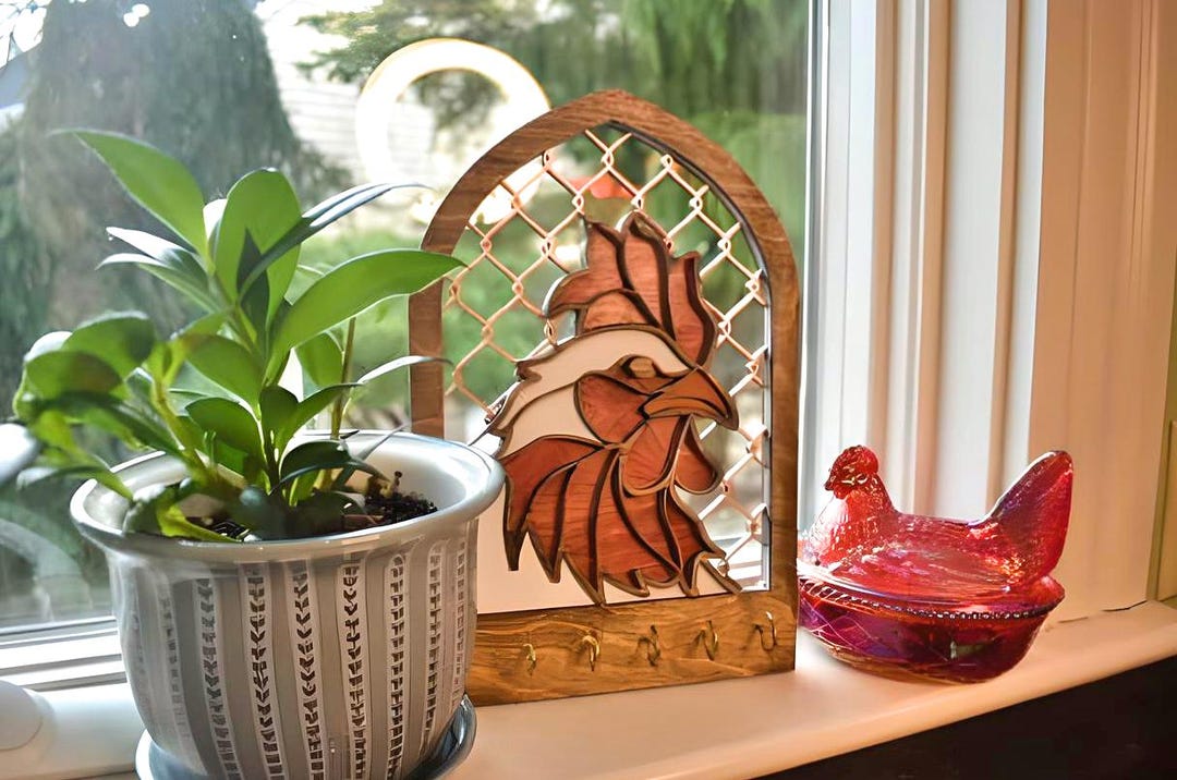 Roaster Key Rack Rooster Key Holder - Etsy