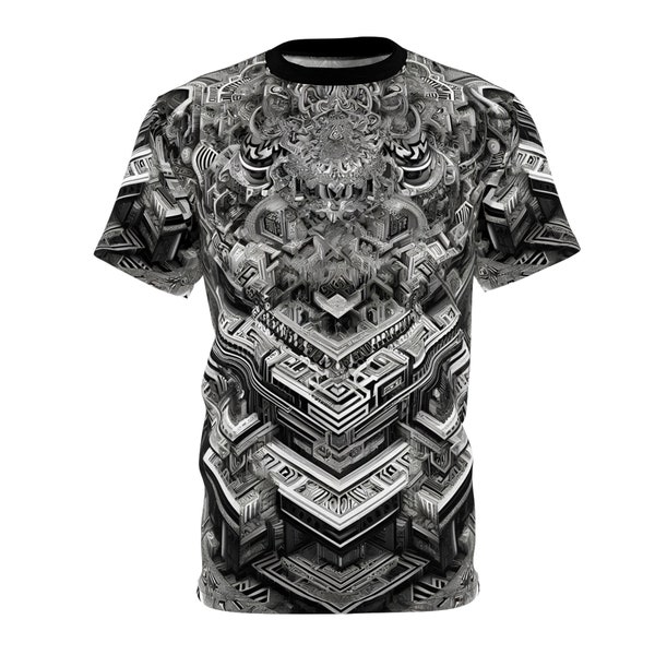 Sacred Geometry T-Shirt | Magic Mushrooms | Spiritual Gift | Aesthetic clothes | trippy clothing | Ayahuasca | Mandala Shirt | Festival tee