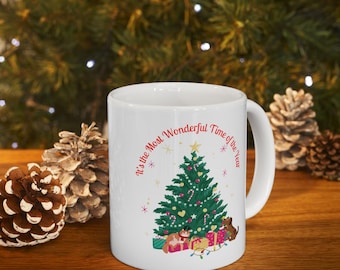 Christmas Tree Ceramic Mug: Festive Holiday Coffee Cup