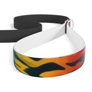 Correa para perro con estampado animal colorido: PVC duradero, resistente al agua